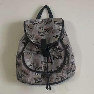 NWOT Brooklyn Bound backpack CATS with mustaches and glasses!